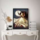 Quadro Decorativo Deusa Grega- Artemis 33x24cm - Com Vidro Mo