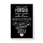 Quadro Decorativo Dia Das Mães 40x60 Moldura Preta - 16 - Pre