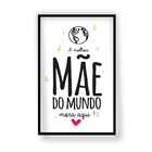 Quadro Decorativo Dia Das Mães 40x60 Moldura Preta - 21 - Pre