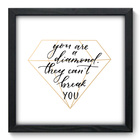 Quadro Decorativo - Diamante - 33cm X 33cm - 174qdrp