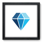Quadro Decorativo - Diamante - 33cm X 33cm - 180qddp