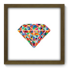 Quadro Decorativo - Diamante - 33cm X 33cm - 442qddm