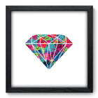 Quadro Decorativo - Diamante - 33cm X 33cm - 444qddp