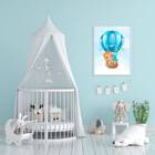 Quadro Decorativo Dinossaurinhos No Balão 45x34cm A3 (45 X 34)