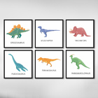 Quadro Decorativo Dinossauros Para Quarto Infantil