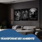 Quadro Decorativo Disciplina Foco Execução 60x90cm Leão Tigre