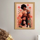 Quadro Decorativo Diversidade Feminina 33x24cm - Com Vidro Mo