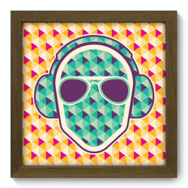 Quadro Decorativo - Dj - 22cm X 22cm - 017qdgm