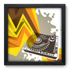 Quadro Decorativo - Dj - 33cm X 33cm - 032qdgp