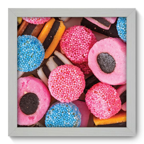 Quadro Decorativo - Doces - 22cm X 22cm - 096qdcb