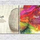 Quadro Decorativo Dois Lados Cérebro 2 Peças