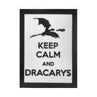 Quadro Decorativo ''dracarys'' 40x30 Com Base - D'rossi