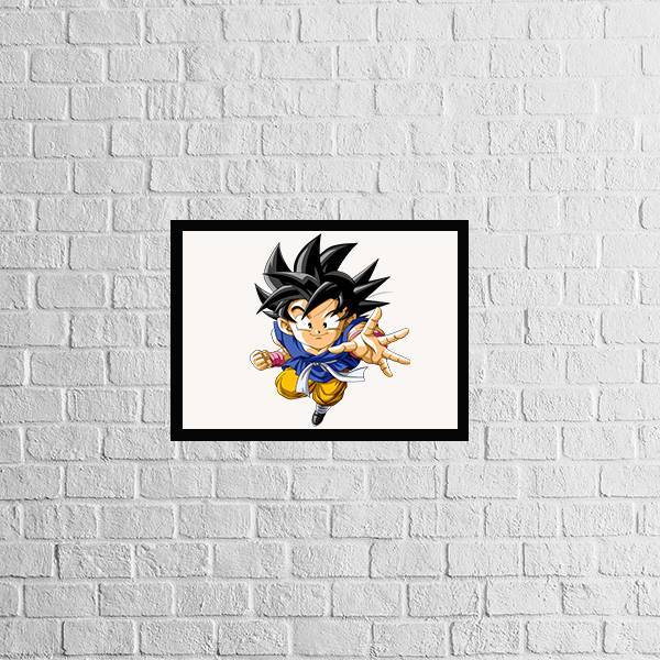 Quadro Decorativo Dragon Ball Z 24x18cm - Com Vidro Moldura:m