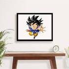 Quadro Decorativo Dragon Ball Z 33x24cm - Com Vidro Moldura:m