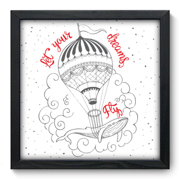 Quadro Decorativo - Dreams - 33cm X 33cm - 041qdrp