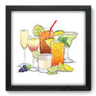 Quadro Decorativo - Drinks - 33cm X 33cm - 375qdcp