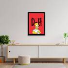 Quadro Decorativo Duff Beer Homer Simpsons 45x34cm A3 (45 X 3