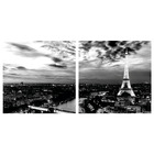 Quadro Decorativo Duplo de Acrílico de Parede Paisagem Torre