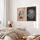 Quadro Decorativo Duplo - Díptico Anéis Do Tempo 50x70cm -  M