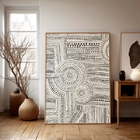 Quadro Decorativo Duplo - Pulsar Infinito 80x120cm - Com Mold