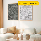 Quadro Decorativo Duplo - Pulsar Infinito 80x120cm - Com Mold