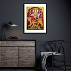 Quadro Decorativo Durga Deusa Hindu - 60x48cm Moldura:madeira