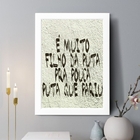 Quadro Decorativo É Muito Fdp Pra Pouca Pqp 45x34cm - Com Vid