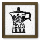 Quadro Decorativo - Eat Coffee - 22cm X 22cm - 059qdcm