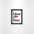 Quadro Decorativo Educação Física 1 Peça Pvc Luven Pre