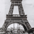 Quadro Eiffel Marrom com Vidro 40x60cm Tropical