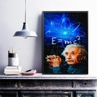 Quadro Decorativo Einstein- Fórmula 45x34cm Moldura:madeira B