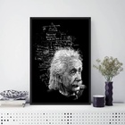 Quadro Decorativo Einstein Fórmulas 33x24cm - Com Vidro Moldu
