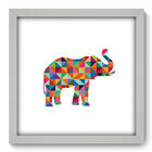 Quadro Decorativo - Elefante - 33cm X 33cm - 299qdsb