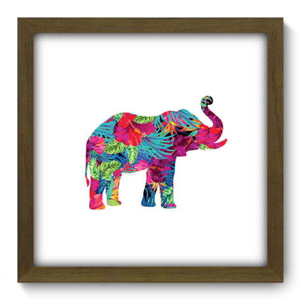Quadro Decorativo - Elefante - 33cm X 33cm - 301qdsm