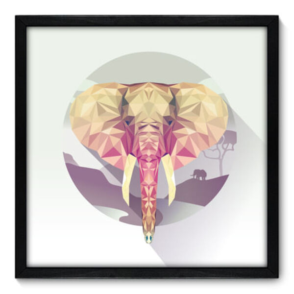 Quadro Decorativo - Elefante - 50cm X 50cm - 030qnscp
