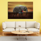 Quadro Decorativo Elefante Aquático