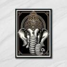 Quadro Decorativo Elefante Ganesha 45x34cm A3 (45 X 34)
