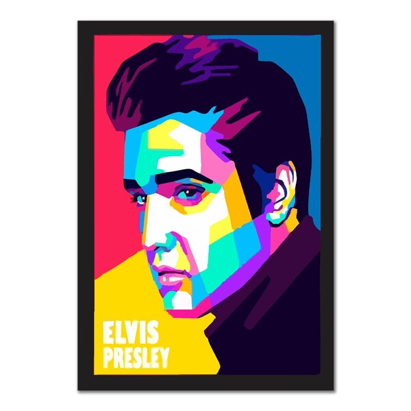 Elvis Presley ポップアート Quadro Decorativo Elvis Presley Pop Art | Leroy Merlin