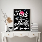 Quadro Decorativo Elvis Rock´n  roll 33x24cm Moldura:madeira