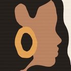 Quadro Decorativo Em Canvas Desenho Rosto Mulher 80x55 Cm - D