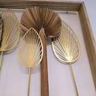 Quadro Decorativo Em Mdf Com Ferro E Plantas Desidratadas