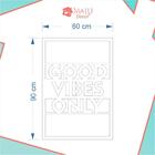 Quadro Decorativo Em Mdf Good Vibes Only Pepper Stem