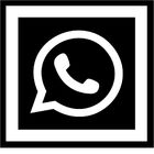 Quadro Decorativo em Mdf Preto com Aplique Formato WhatsApp