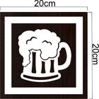 Quadro Decorativo em Mdf Tabaco com Aplique Formato Caneca de