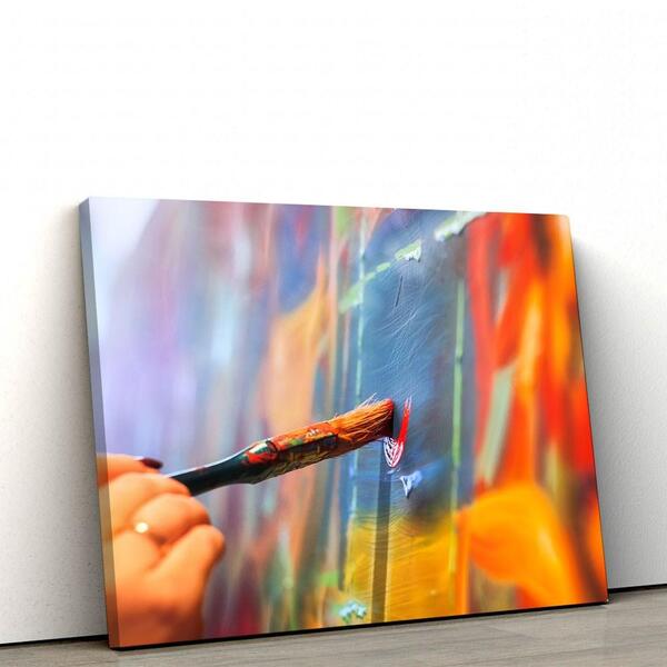 Quadro Decorativo Em Tecido Canvas 40x60cm Pintura A Mao2