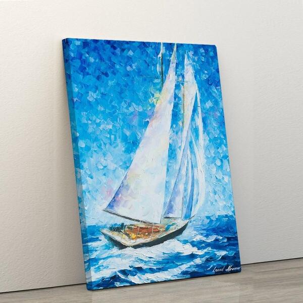 Quadro Decorativo Em Tela Canvas Barco Veleiro