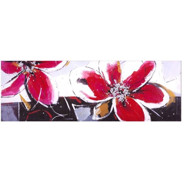 Quadro Decorativo Em Tela De Tecido Flores Decore Pronto