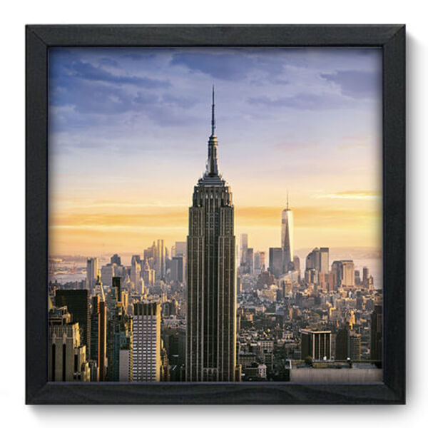 Quadro Decorativo - Empire State - 33cm X 33cm - 049qnmbp