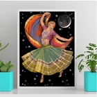 Quadro Decorativo Entidade Cigana 45x34cm Moldura:madeira Pre