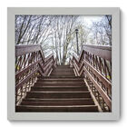 Quadro Decorativo - Escada - 22cm X 22cm - 019qndab